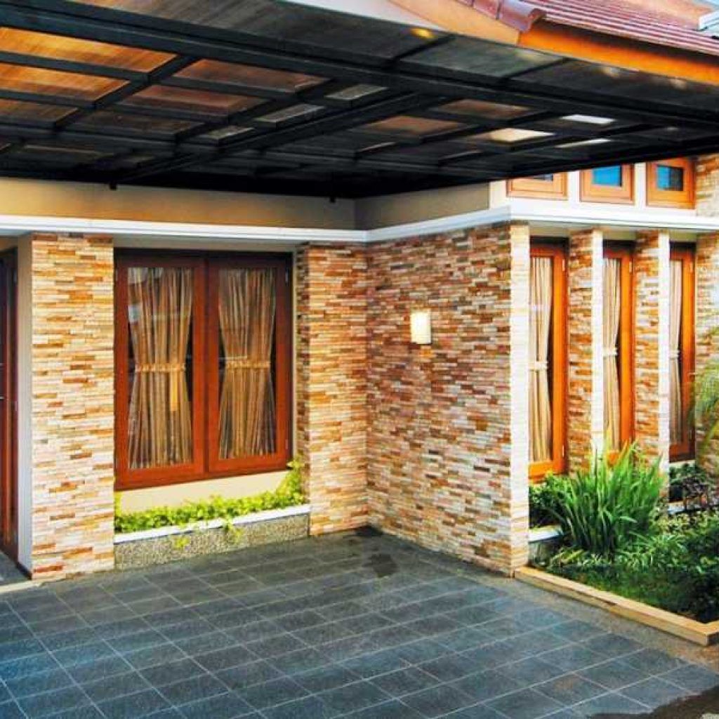 Memukau! Teras Rumah Minimalis Batu Alam: Sentuhan Alamiah yang Elegan dan Modern